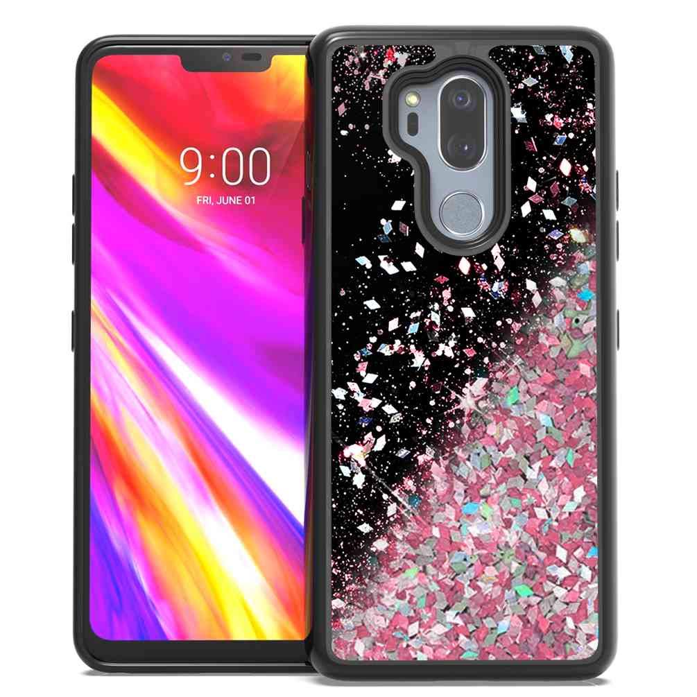 Best lg g7 thinq clear case with glitter