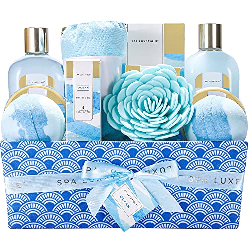 Spa Gift Basket for Women, Spa Luxetique Bath Gift Set 12 Pcs
