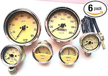 Smiths Replica gauges Kit Temp Oil Fuel 