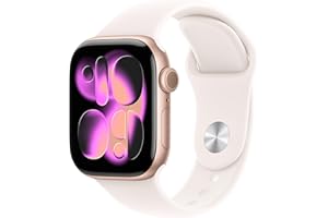 Apple Watch Series 11 [GPS 42mm] Smartwatch with Rose Gold Aluminum Case with Light Blush Sport Band - S/M. Sleep Score, Fitness Tracker, Health Monitoring, Always-On Display, Water Resistant4.8 out of 5 stars 82$389.99