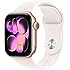 Apple Watch Series 11 [GPS 42mm] Smartwatch with Rose Gold Aluminum Case with Light Blush Sport Band - S/M. Sleep Score, Fitn