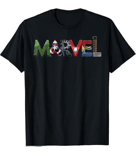 Amazon.com: Marvel Studios The Marvels Official Movie Logo T-Shirt