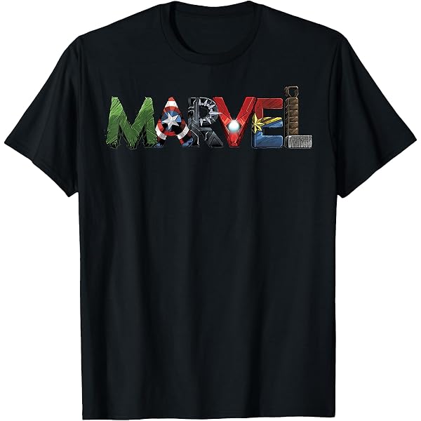Amazon.com: Marvel Avengers Team Retro Comic Vintage Graphic T  display picture 1
