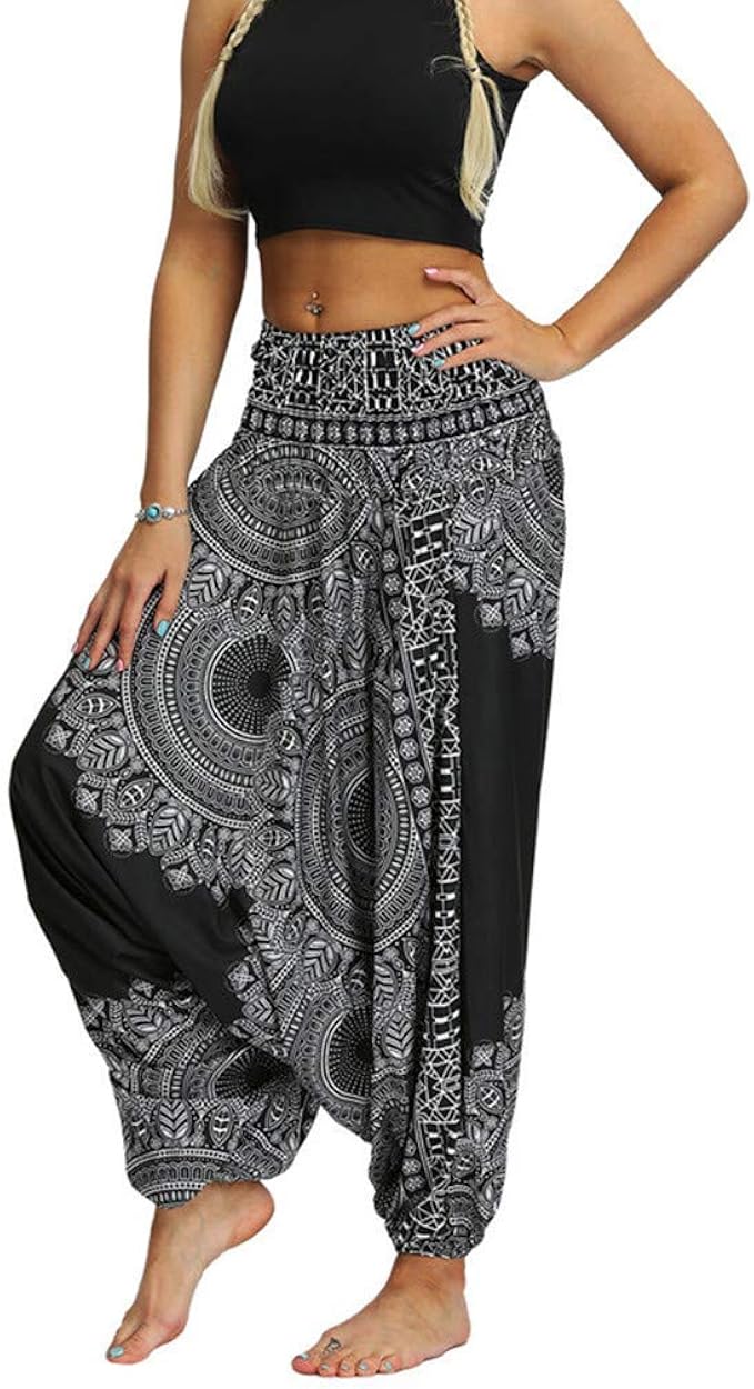 Aladin Harem Pants Ladies Yoga Pants Hippie Classic Baggy Boho Pants