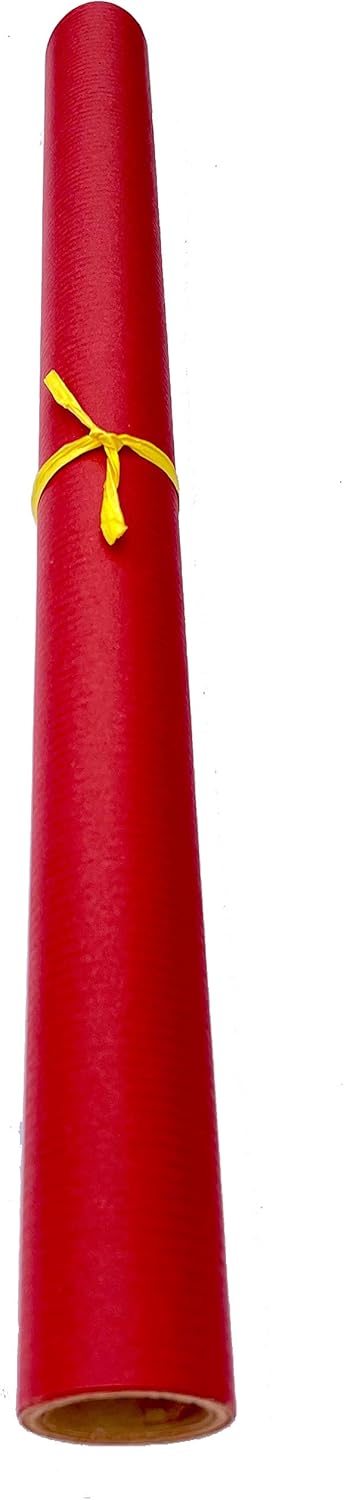 Kraft Wrapping Paper Roll 100% Recycled and Recyclable Gift Wrap (Red 3m), 1 roll (Pack of 1) - Image 5