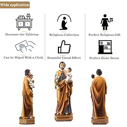 Saint Joseph With Child Resin Religious Statue,8