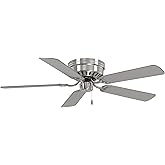 MINKA-AIRE F565-BN Mesa 52" 5-Blade Ceiling Fan in Brushed Nickel Finish with Silver Blades