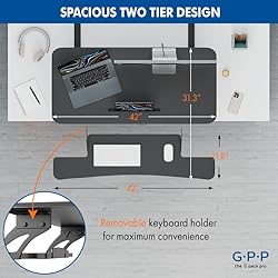 G-PACK PRO Standing Desk Converter – 42" Wide