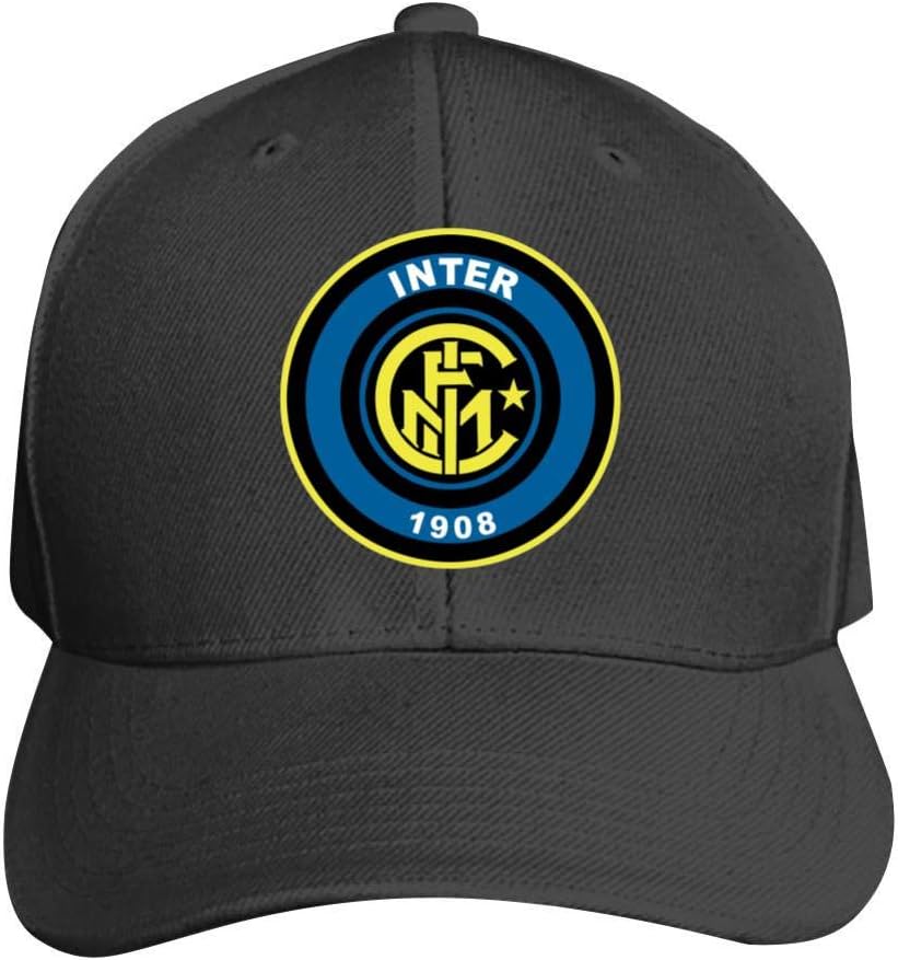 I-nter Milan Baseball Cap Classic Adjustable Plain Hat Men Women Unisex Black