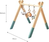 Nuby Baby Wooden Play Gym Animal Adventures 0M+ Sensory Development view 6