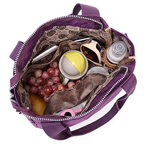 EasyHui Womens Nylon Crossbody Shoulder Bag Messenger Bag Handbags Waterproof Tote Bag Large Travel Mommy Bag