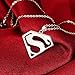 Super man Pendant Necklace Stainless Steel for Women Men Jewelry Gift