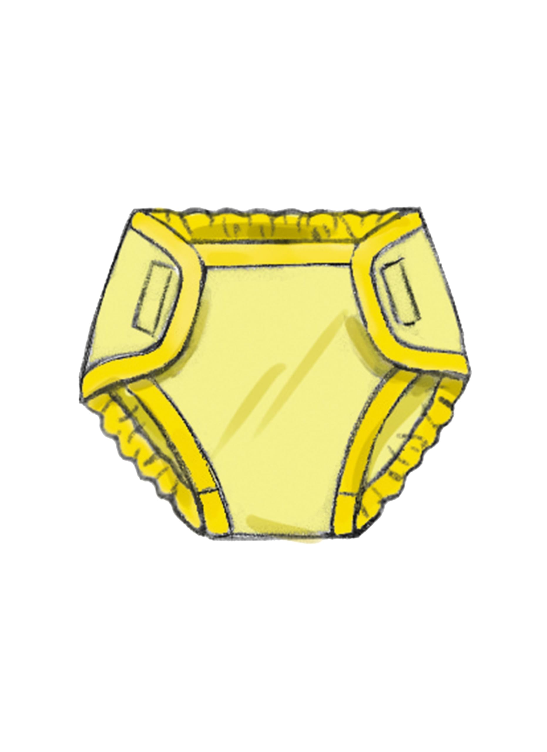 Butterick Infants' Bunting, Jumpsuit, Shirt, Diaper Cover, Hat, Bib, Mittens, Booties and Blanket Sewing Pattern Kit, Design Code B6968, Sizes XXS-XS-S-M-L, Multicolor