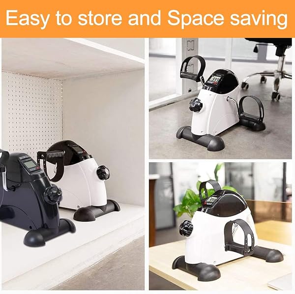 PEDAL EXERCISER UNDER DESK EXERCISE BIKE FOR LEG AND ARM CYCLING AND RECOVERY EXERCISE