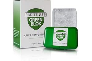 BARBERUPP Natural Alum Block Aftershave Care - 3.5 oz (100g) Skin Soother & Instant Calm from Razor | Styptic for Nicks & Irritation - Suitable for All Skin Types | Includes Compact Travel Storage Case - 1 Pack