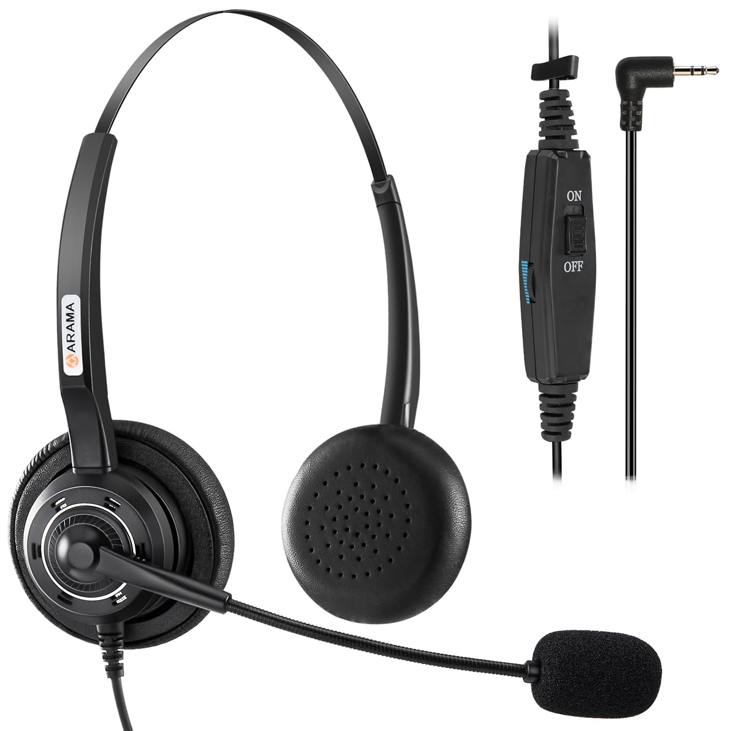 Mua Phone Headset 2.5mm with Noise Canceling Mic & Volume Control Ultra