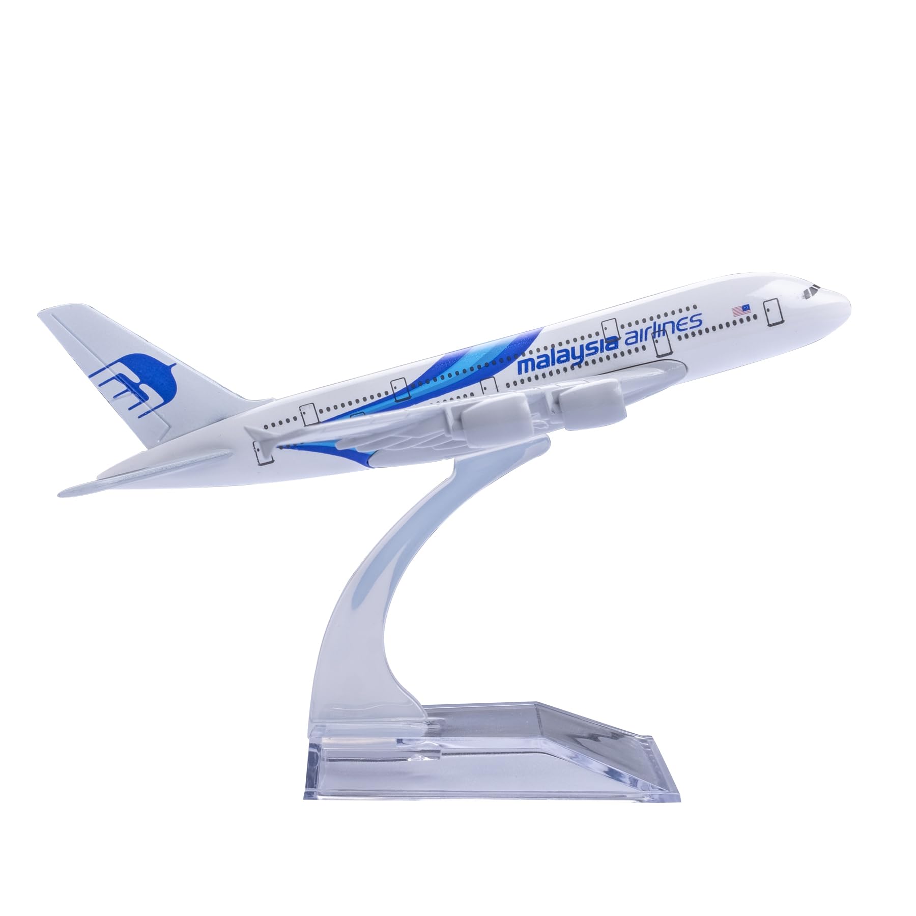 Bswath Model Plane 1:400 Scale Model Malaysia A380 Model Airplane Diecast Airplanes Model for Gift