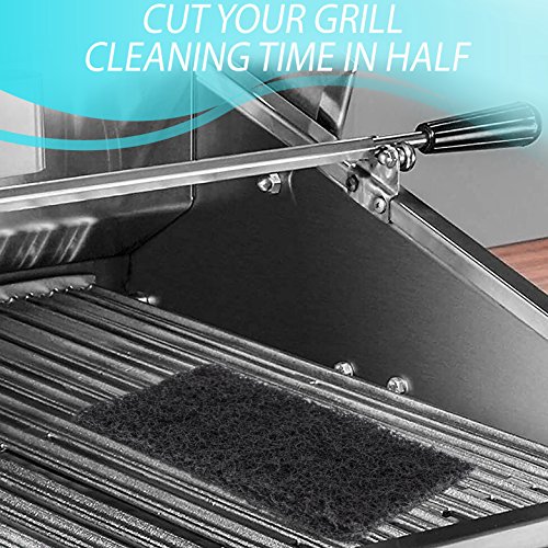6 Commercial Grade Griddle Cleaner Pads, Clean Grease from Metal Grills