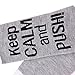 Non-Skid Push Socks,Labor Delivery Hospital Maternity Inspirational Pregnant Push Socks Baby Shower Gift for the Mom to Be (Grey)
