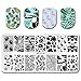 BORN PRETTY Stamping Template Summer Fruit Leaf Crane Rectangle Nail Art Image Plate BP-L076