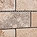 Andean Cream Peruvian Travertine 2 X 4 Tumbled Brick Mosaic Tile - 6