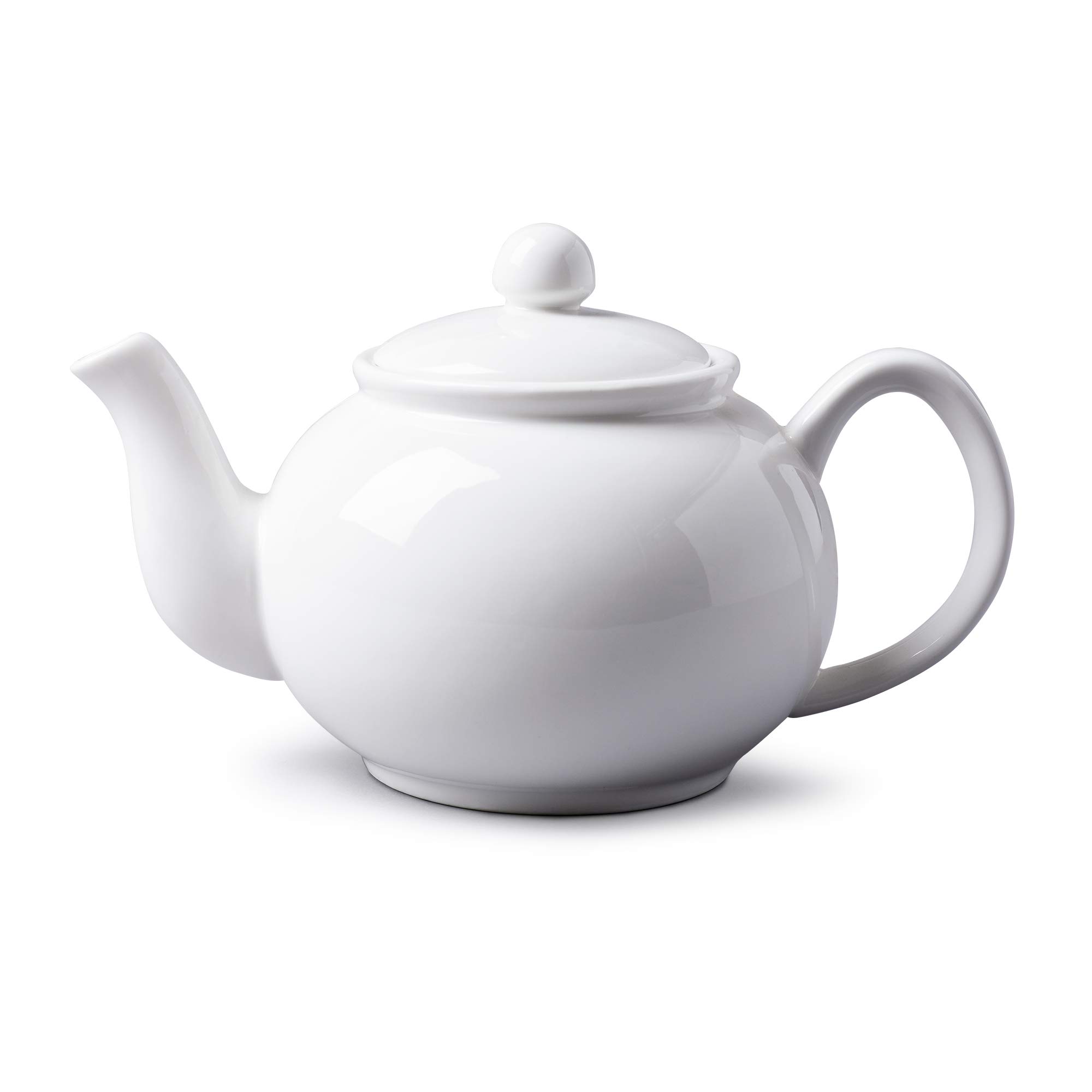 WM Bartleet & Sons 1750 T190 Traditional Porcelain 4 Cup Tea Pot, 900ml – White