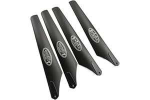 DKNTZO RC Helicopter Propeller Part, 4 PCS 197mm 19.7cm 3.5mm 20cm Main Blades Propellers Rotors for RC Helicopters Airplane Toys Model Accessories Spare Parts
