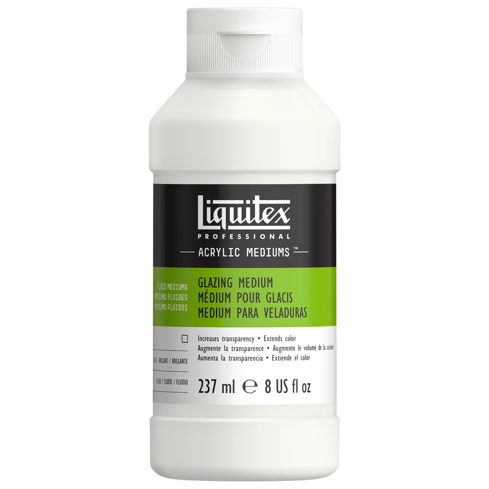 Liquitex Professional Glazing Fluid Medium, 237 ml (Pack of 1),transparent