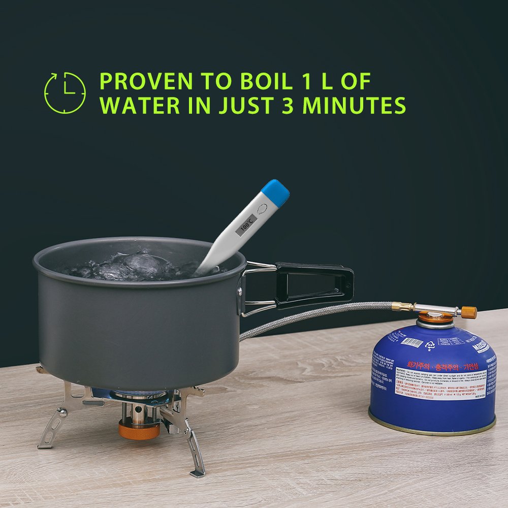 Terra Hiker Portable Camping Gas Stove with Convenient Piezo Ignition