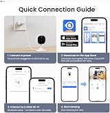 AOQEE Indoor Security Camera 2 Pack 2K Pet Baby Monitor Alexa Compatible view 9