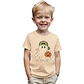 CM C&M WODRO Halloween Shirt for Toddler Baby Boy Funny Ghost Pumpkin T-Shirt Spooky Kids Season Short Sleeve Gift Tee Tops