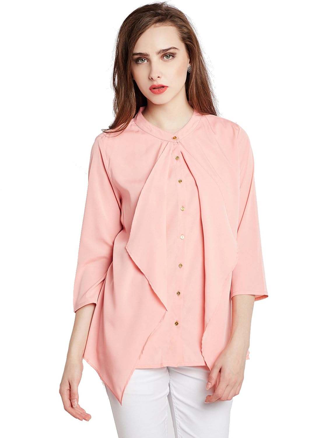 rare women pink solid top