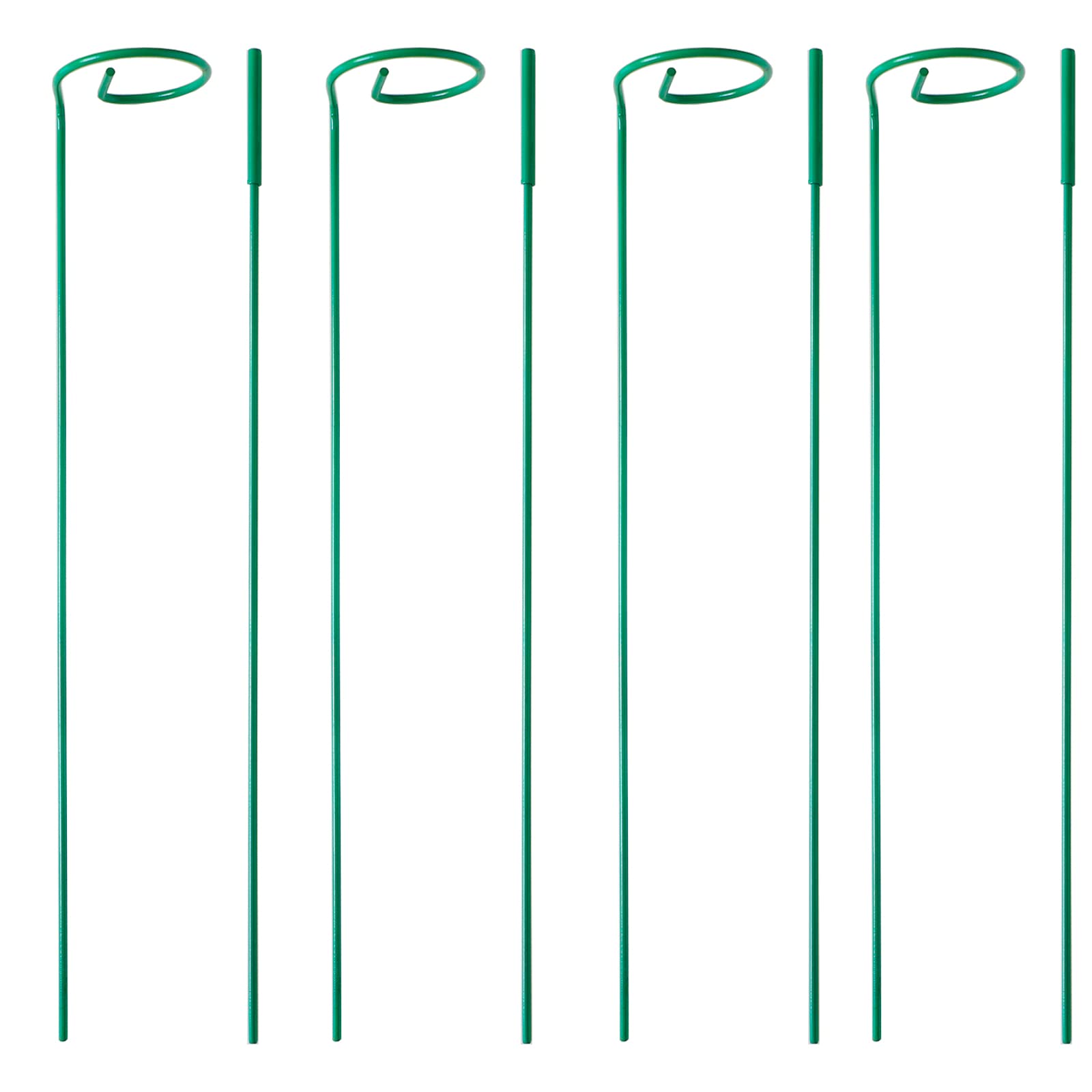 Photo 1 of PFNRTH 4 Pack Plant Stakes,Plant Support Stakes for Two Sizes(16 or 32 Inches),Plant Stakes for Outdoor Plants,Garden Flower,Tomato(Green)