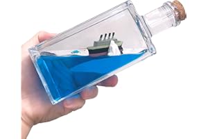 ZEshops Unsinkable Titanic Cruise Simulator - Wavey Boat in a Box Liquid Wave Cruise Fluid Ship Decoration - Ornament for Car, Desk, and Gifts (Titanic Cruise)