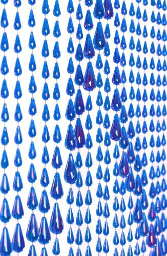 Shopwildthings Beaded Curtain Raindrops Blue Acrylic Amazon Ca