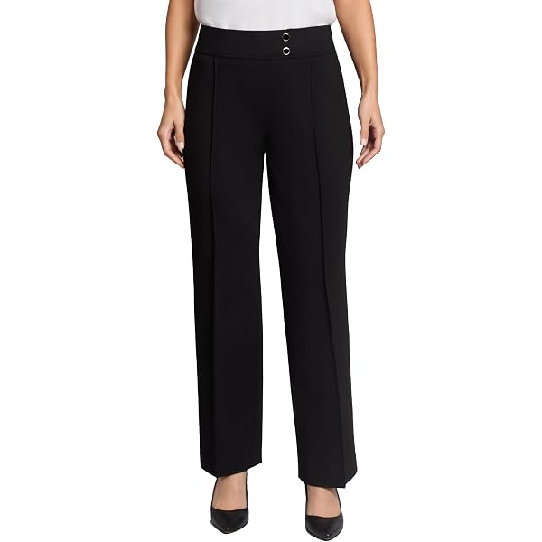jones new york dress pants Jones New York Women's Stretch Knit Slim-Leg Pant at Amazon Women's  Clothing store