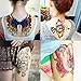 DaLin 4 Sheets Temporary Tattoos, Butterfly, Rose, Elephant