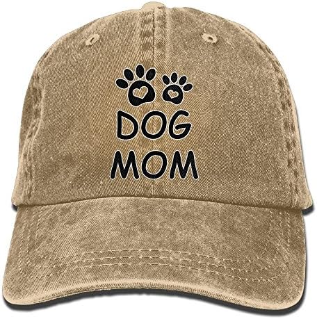 Thirteenkeke Dog Mom Unisex Denim Bucket Hat Comfort Visor Hats