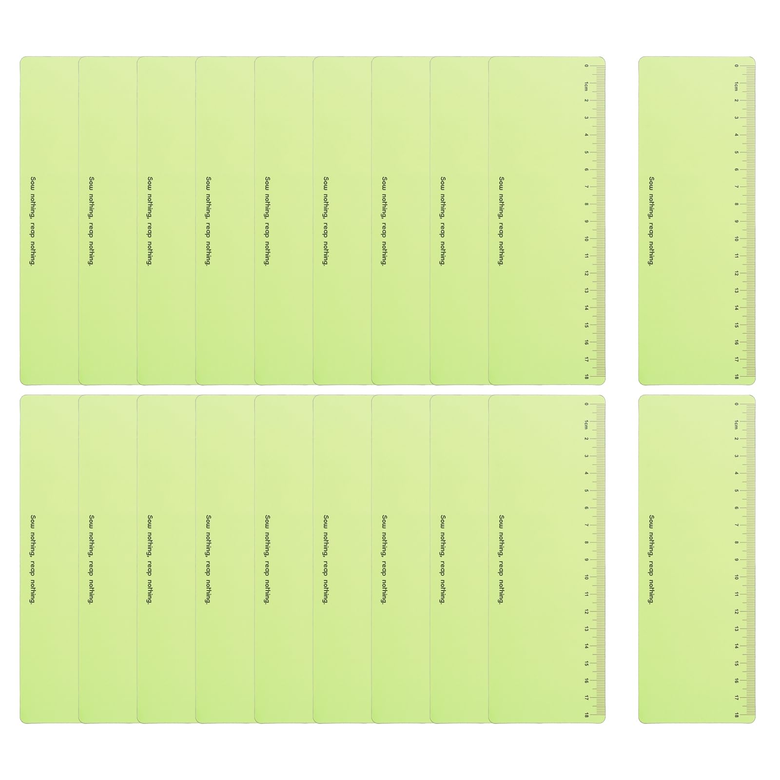 PATIKIL Guided Reading Strips, 20pcs Highlight Colored Overlay Bookmark Reading Tracking Ruler Teacher Teaching Supplies for Classroom, Light Green
