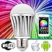 Lumen8 Wi-Fi 7W Multi-Colored Smart LED Light Bulb; Smartphone Controlled, Dimmable - Works with iPhone, Android Phone and Tablets (WF7WS1)