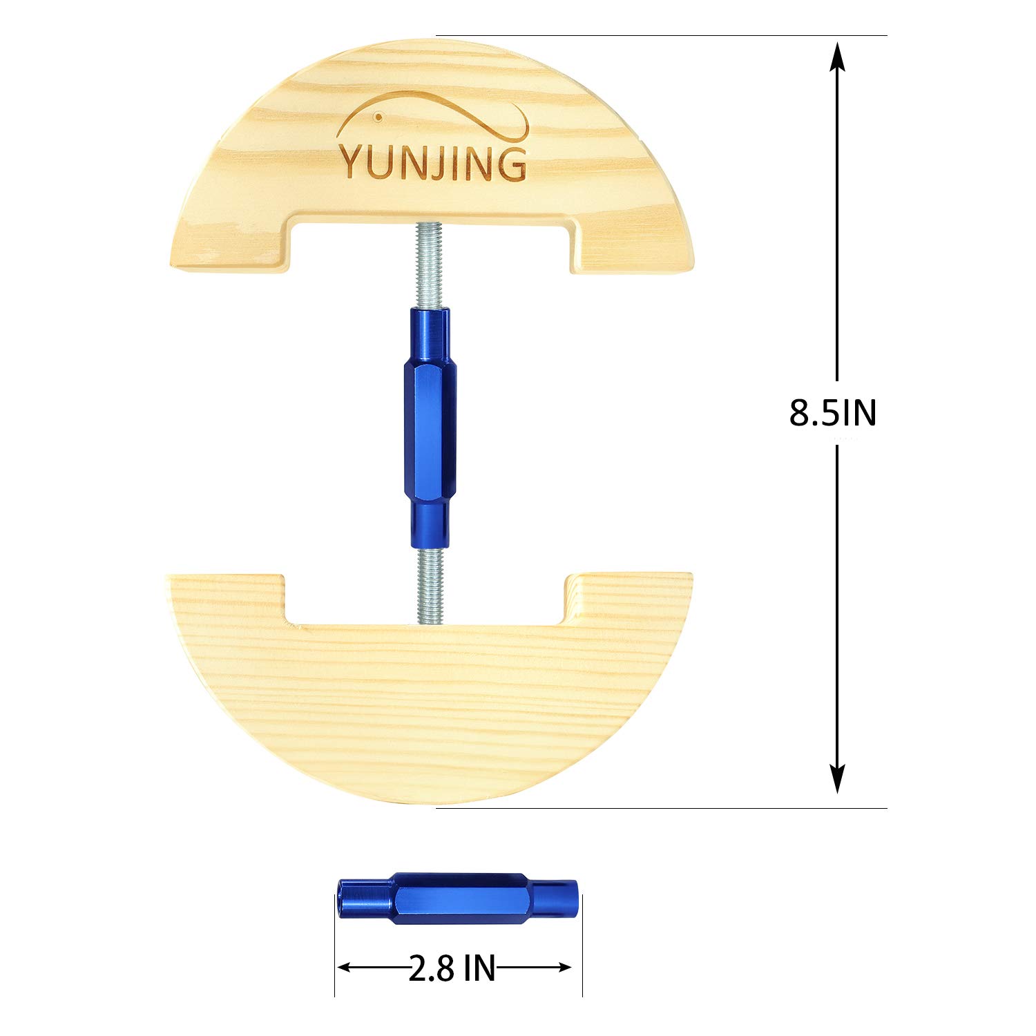 YUNJING Hat Stretcher, One Size Adjustable to All hat Sizes from 6-1/2 to 8-1/2, Three Color, Simple & Easy to Use-Heavy Duty (Blue)