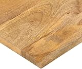 vidaXL Solid Mango Wood Dining Table Top 90x70cm Rectangular Rustic Brown view 4