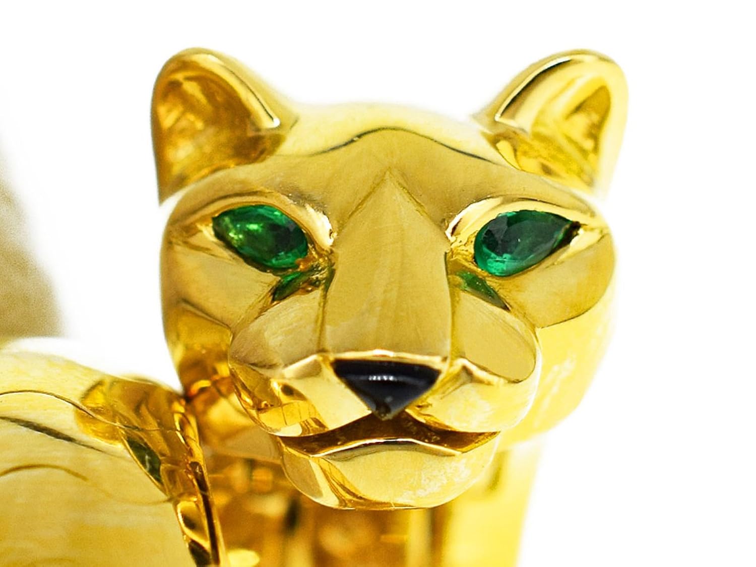 Rakuten カルティエ Cartier パンテール リング 2pエメラルド オニキス 750 K18 Yg イエローゴールド 約13号 B075jbfkbf Seminario Ekosbrasil Org