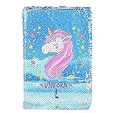ZUIYIN Unicorn Sequin Notebook, Mermaid Reversible Sequin Journal Magic DIY Painting-Lovely Diary Flip Sequin Notebook for Kids Girls Diary Unicorn Journal Gifts