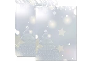 DUGUTUL Premium Festive Christmas Stationery Set Spread Holiday Joy, 48 Sheets, 8.5 x 11 Inches, 100gsm, Perfect for Personalized Gifts and Add Holiday Magic to Your Messages (E)