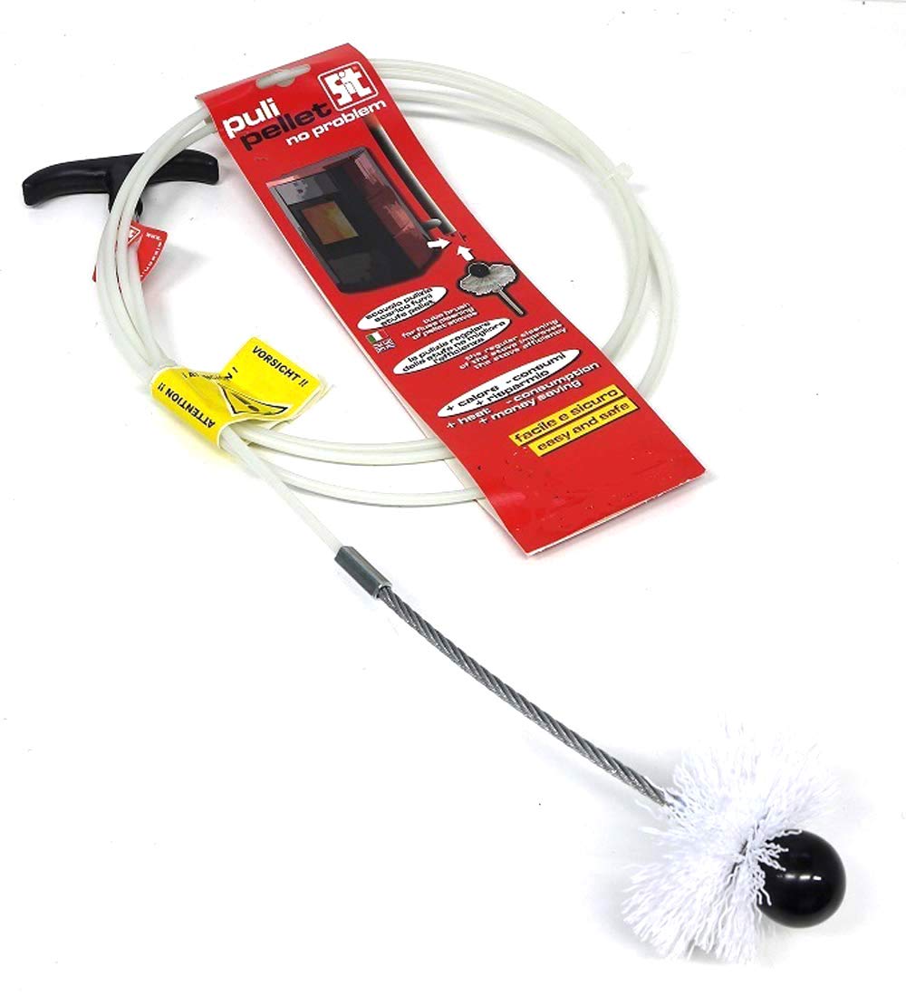 PYRO FEU 862489 Pulipellet Mechanical Cleaner for Stove Pipes 5 m, White