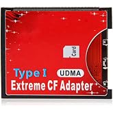 cablecc SD SDHC SDXC to High-Speed Extreme Compact Flash Support CF Type I Adapter for 16/32/64/128 GB
