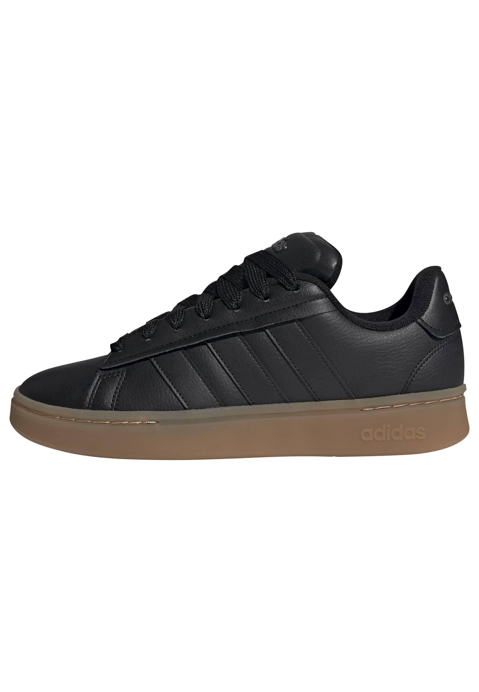 adidas Men's Grand Court Alpha 00s, Black/Black/Gum, 11.5 Image