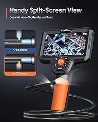DEPSTECH Triple Lens Borescope, 5" IPS Screen