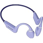 Raycon Everyday Bone Conduction Headphones Bluetooth - Open Ear Running Headphones, Sweat & Water-Resistant Earbuds with Mic for Sports & Workouts, 13hr Playtime (Purple)
